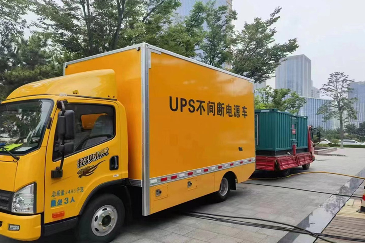 肇东发电机租赁施工现场