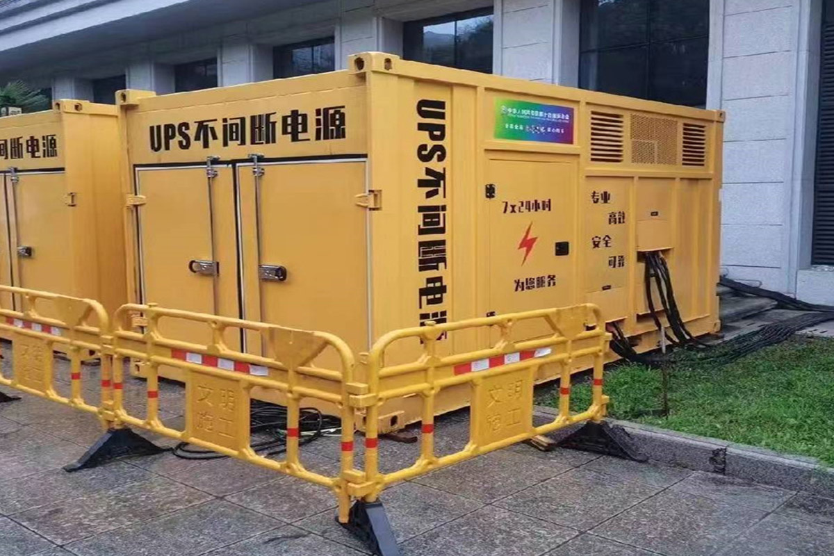 肇东发电机租赁施工现场