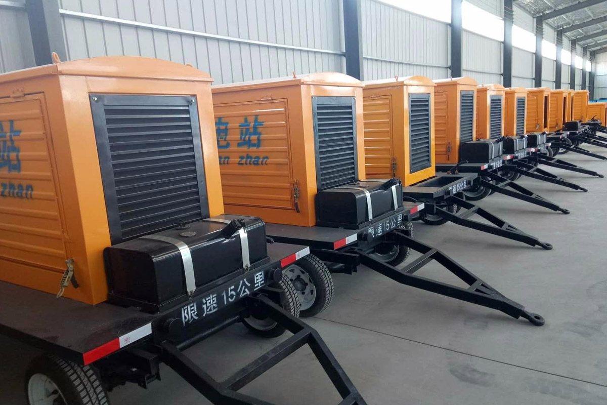 肇东发电机租赁施工现场